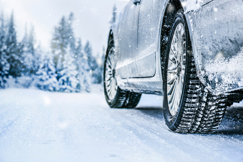 Winter car driving